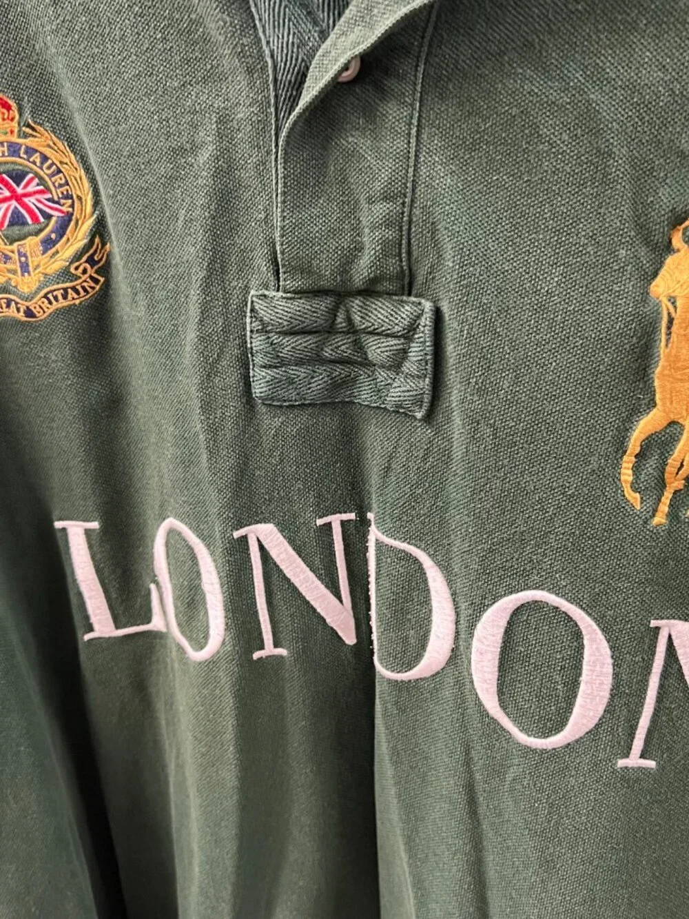 Polo Ralph Lauren 2XLB London Great Britain Big Pony Chief Polo Shirt #2 Barbie